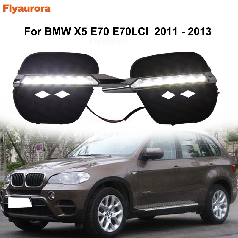 2 шт. для BMW X1 F48 F49 2015 2019 X3 F25 2009 2013 X5 E70 2007 2010 X6 E71 передний бампер светодиодные