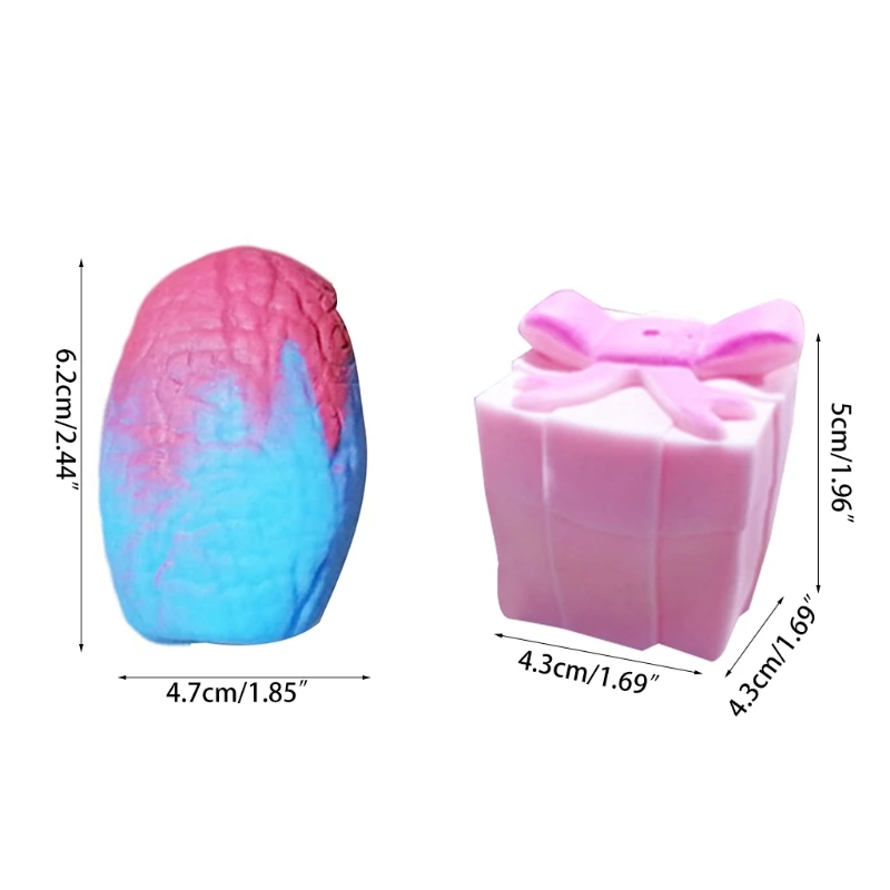 

W3JF 2inch Reversible Toy Party Supplies Novelty Prank Toy for Kids Practical Joke Toy Gift Box Anti-anxiety Toy Dinosaur