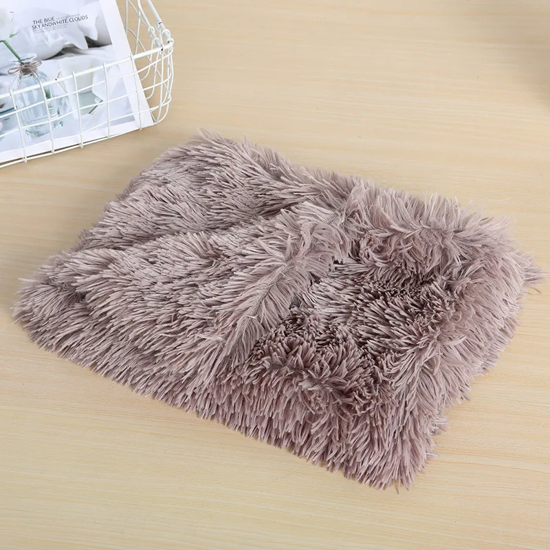 

Pet Bed Mattress, Warm Winter Plush Thick Double Blanket, Soft and Comfortable Pet Mattress for Small and Medium Cats and Dogs