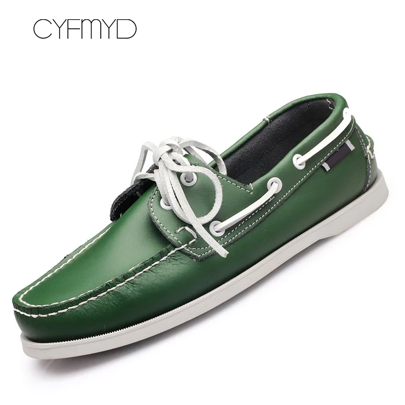 Мужская повседневная обувь из натуральной кожи Водонепроницаемые Мокасины с
