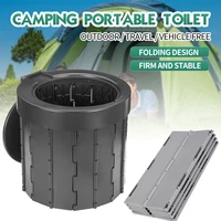 folding portable travel car toilet camping hiking potty toilets washable long trip vehicular urinal outdoor mobile commode seat