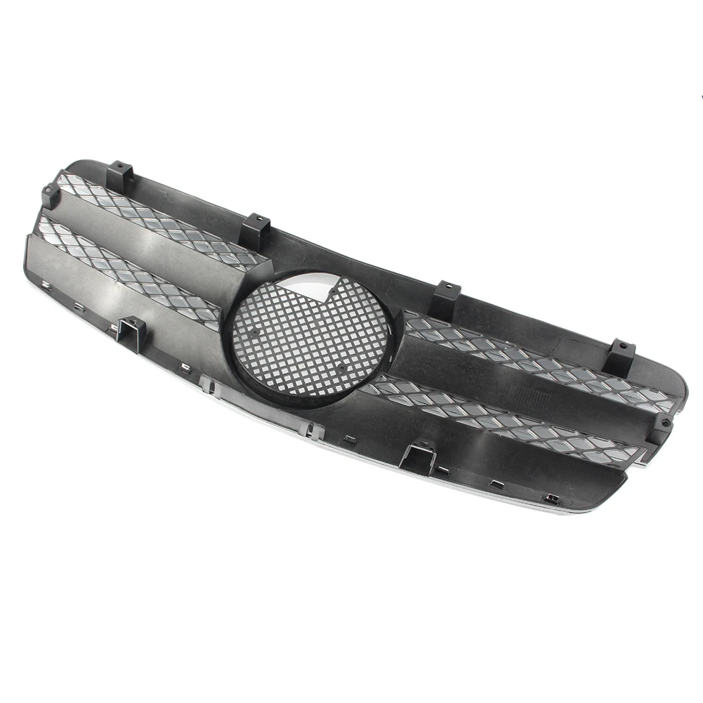 Автомобильная Серебристая передняя решетка 3 контактный сетчатый гриль для Mercedes