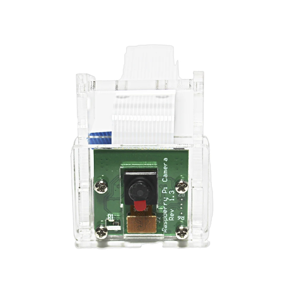 Акриловый держатель для камеры Raspberry Pi 4 5 МП прозрачный чехол V2|Аксессуары