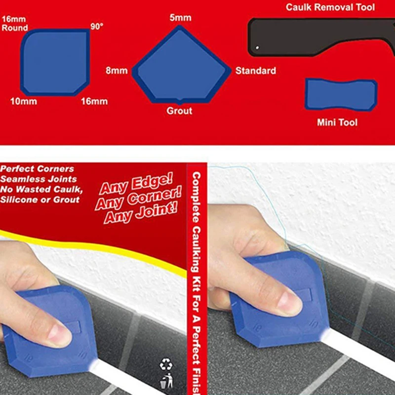 

10Pcs Window Door Glass Cement Scraper Tool Home Remover Caulk Finisher Sealant Smooth Scraper Grout Kit Tools