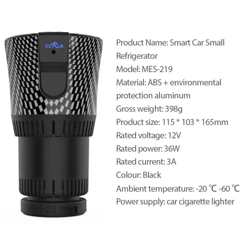 Smart Car Cup Cooler/подогреватель 12 В авто Электрический автомобильный холодильник