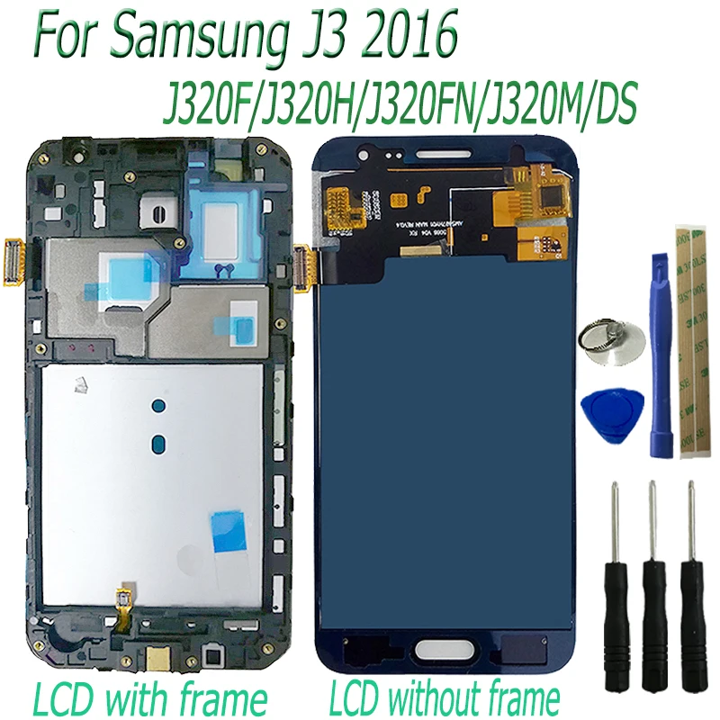 Отрегулируйте яркость TFT экран для samsung Galaxy J3 2016 J320F J320H J320FN J320M/DS ЖК дисплей