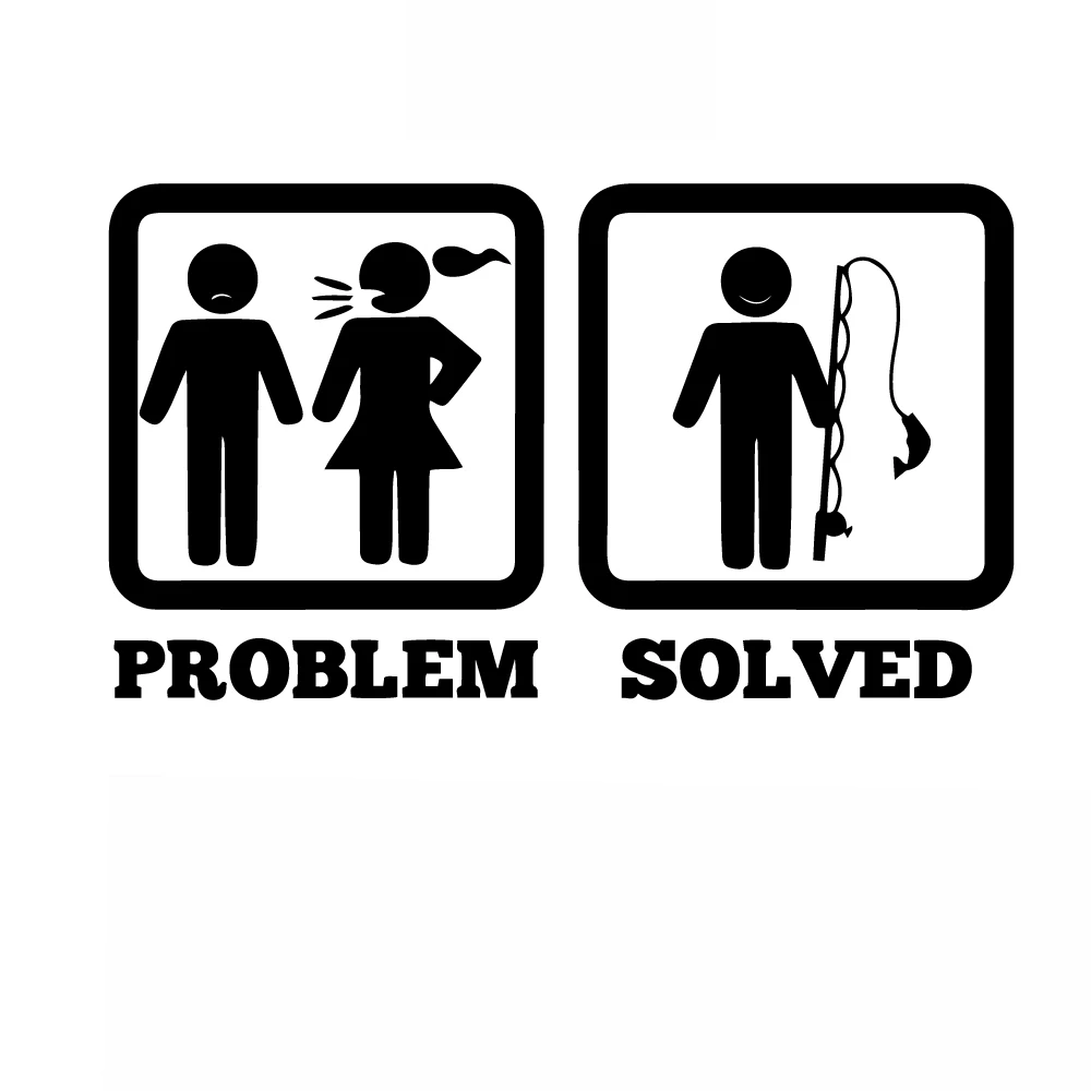 Забавная наклейка на автомобиль решающая проблему водонепроницаемая для