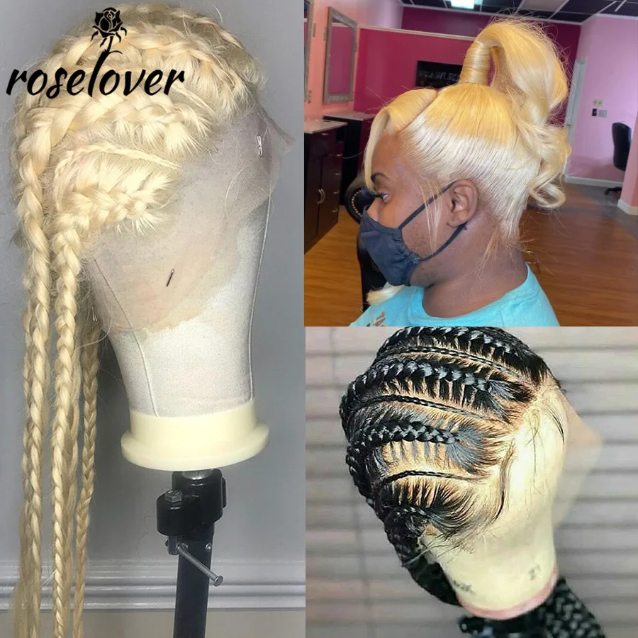 Парик блонд на полной сетке из человеческих волос предварительно выщипанные 360