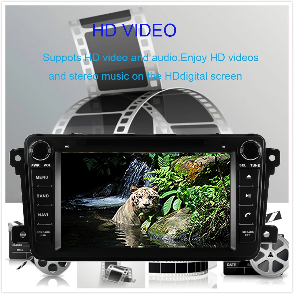 8&quot Android 10.0 Car GPS Navigation For Mazda CX9 CX-9 2007-2017 Radio Multimedia DVD Player with Bluetooth WiFi Mirror Link |