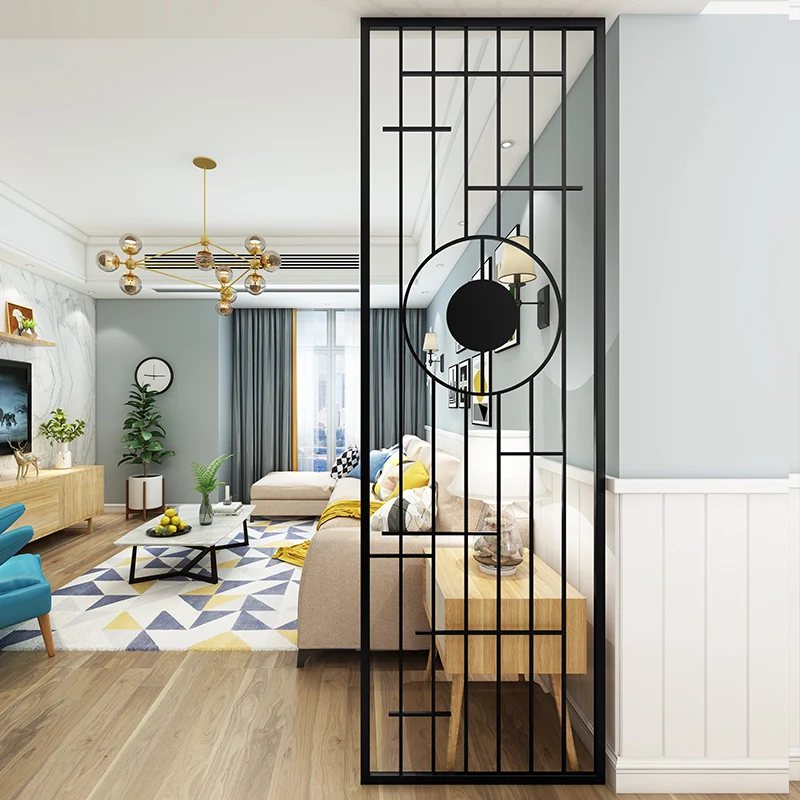 

Личность, легкая роскошь, творчество, современная металлическая модная перегородка из нержавеющей стали, складной экран, Домашний напольны...