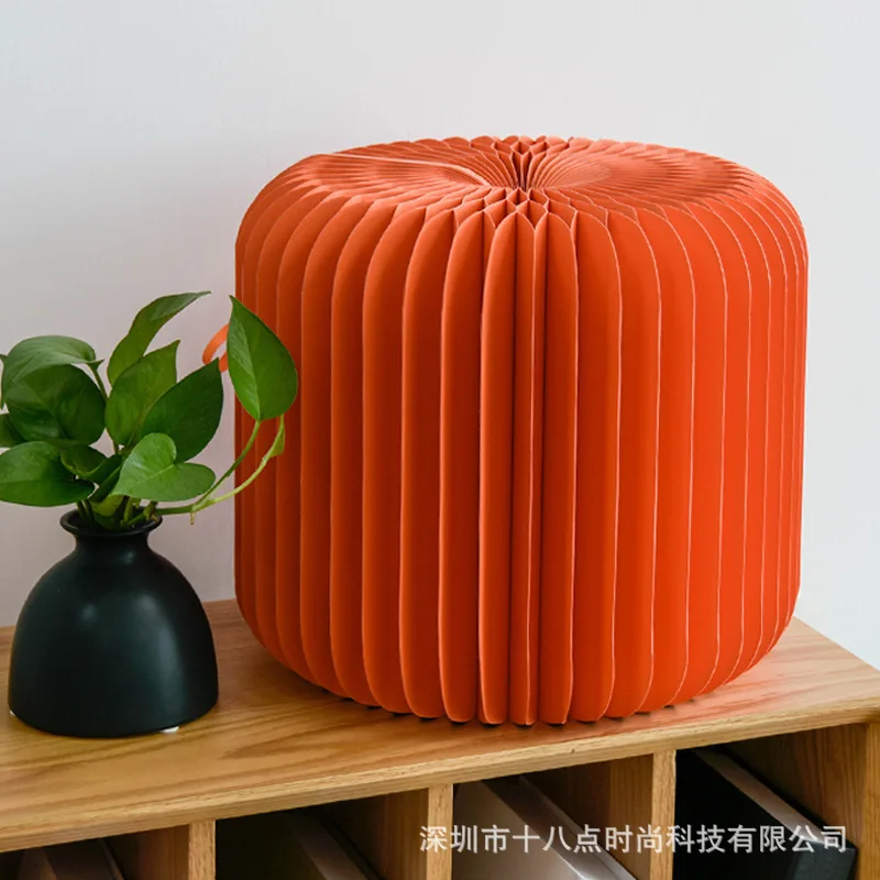 

ROUND STOOL TEA FOLDING SHOES STOOL PORTABLE LIVING ROOM FURNITURE LOW STOOL NORDIC FURNITURE BEDROOM STOOL FOR 300KGS WEIGHT