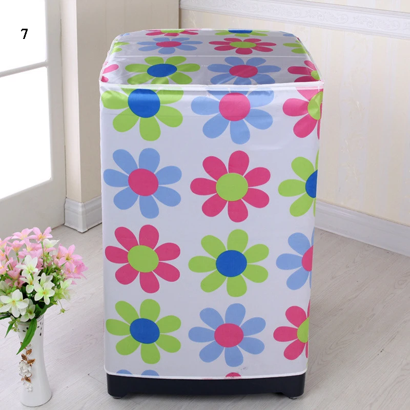 Washing Machine Cover Portable Dust Storage Bag Polyester Supplies Save Space Organizer Colorful Guard | Дом и сад