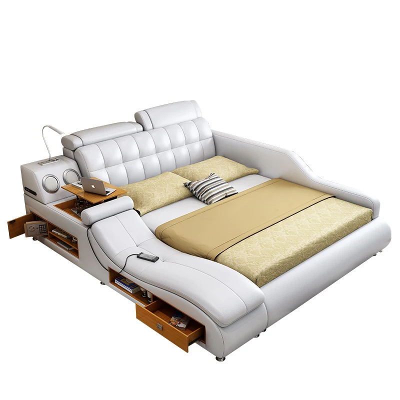 Современная мебель для спальни Многофункциональная Кожаная массажная кровать