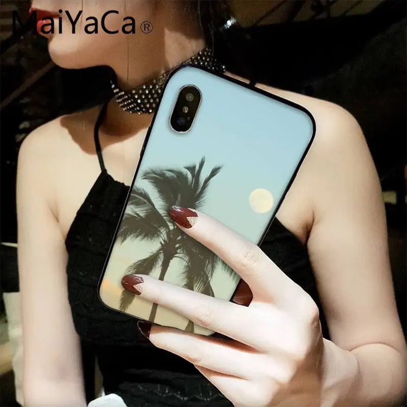 

MaiYaCa Tropical palm tree Shell Phone Case for iPhone 12 8 7 6 6S Plus X XS MAX 5 5S SE XR 11 12 pro promax