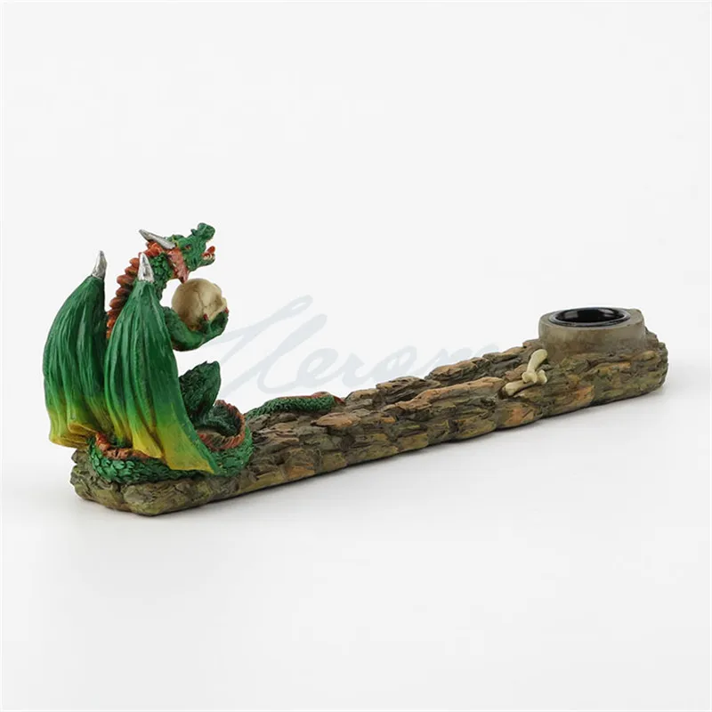 Европейский подсвечник с изображением дракона и черепа Художественная