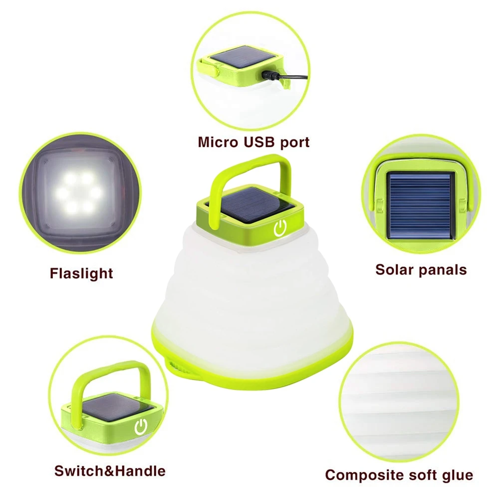 

Solar LED Camping Light USB Rechargeable Bulb For Outdoor Tent Lamp Portable Lanterns Emergency Lights For BBQ Hiking Drop ship