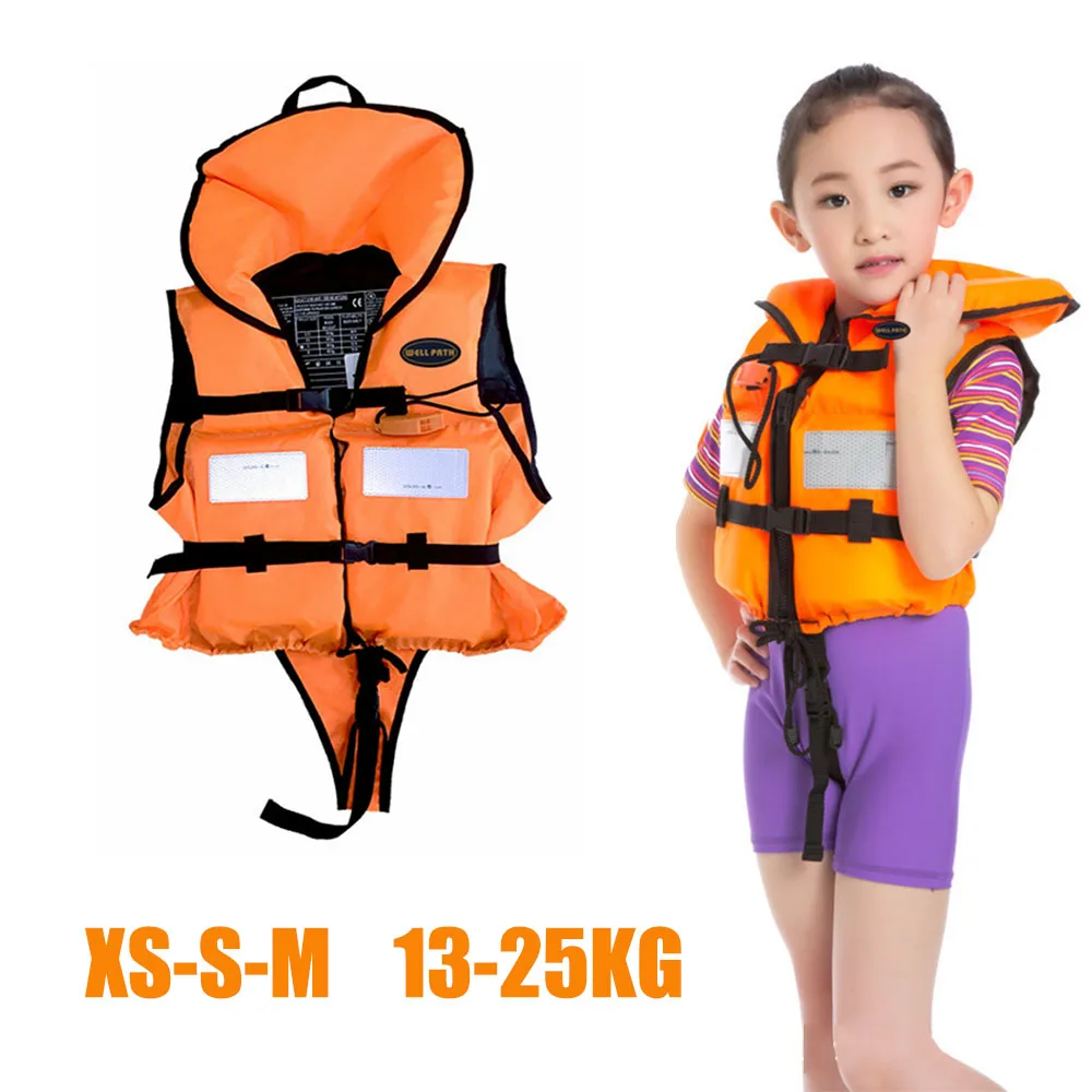 

Children's life jacket neoprene boy girl life jacket water sports swimming boating beach surfing buoyancy suit emergency whistle