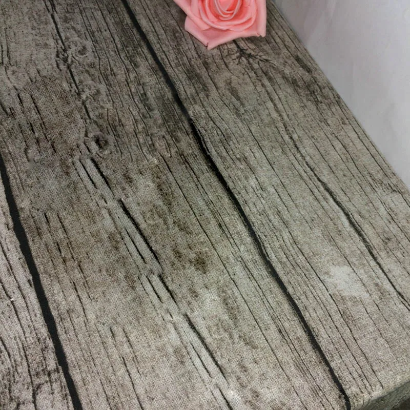 Ткань из хлопка и льна с принтом под дерево для пэчворка ручная работа швейный