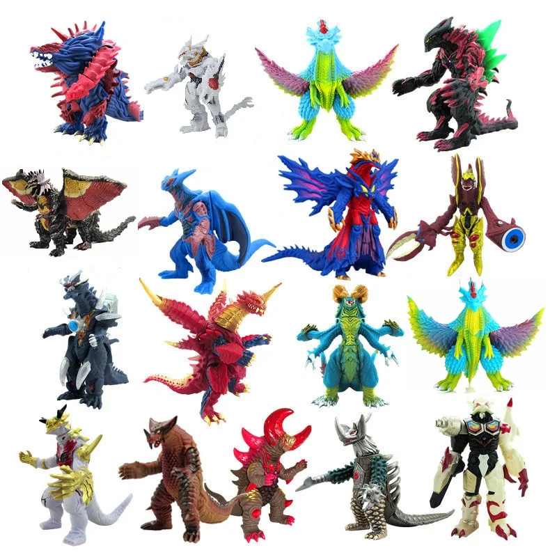 

New large Soft rubber Ultraman Monster Gomora Model Action Figure Zetton Grugeo King Arc Belial Gaia Gubira Zero Children's Toys