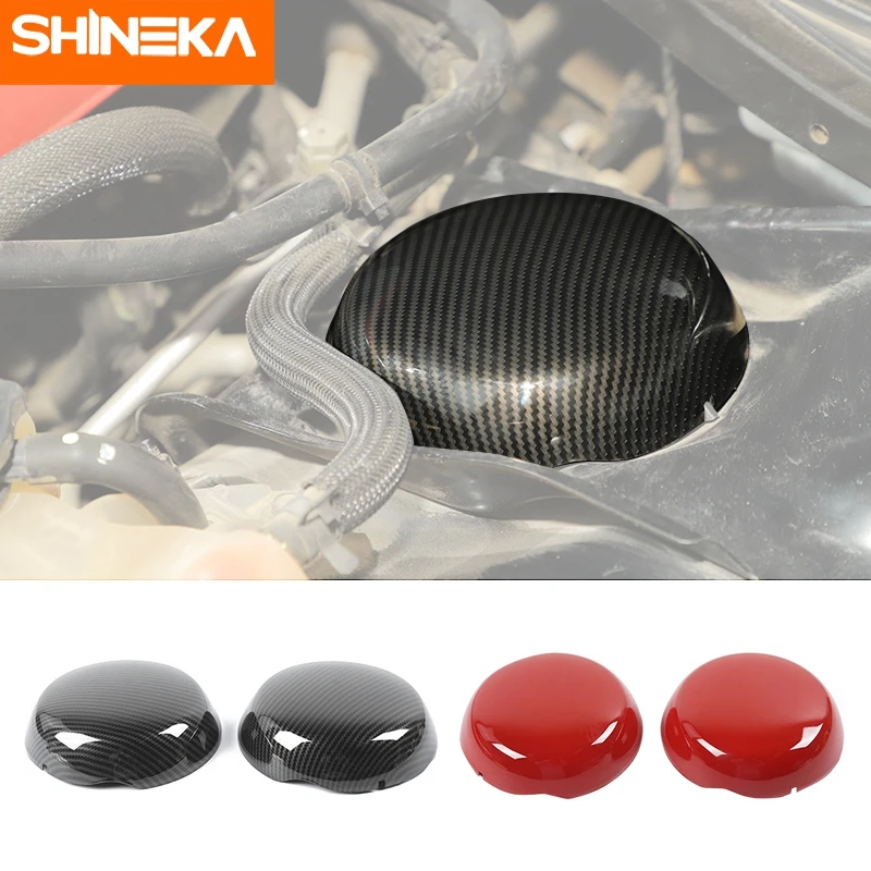 

SHINEKA ABS Carbon Fiber Engine Compartment Suspension Decoration Cover Trim Accessories For Dodge Challenger/Charger 2009-2021