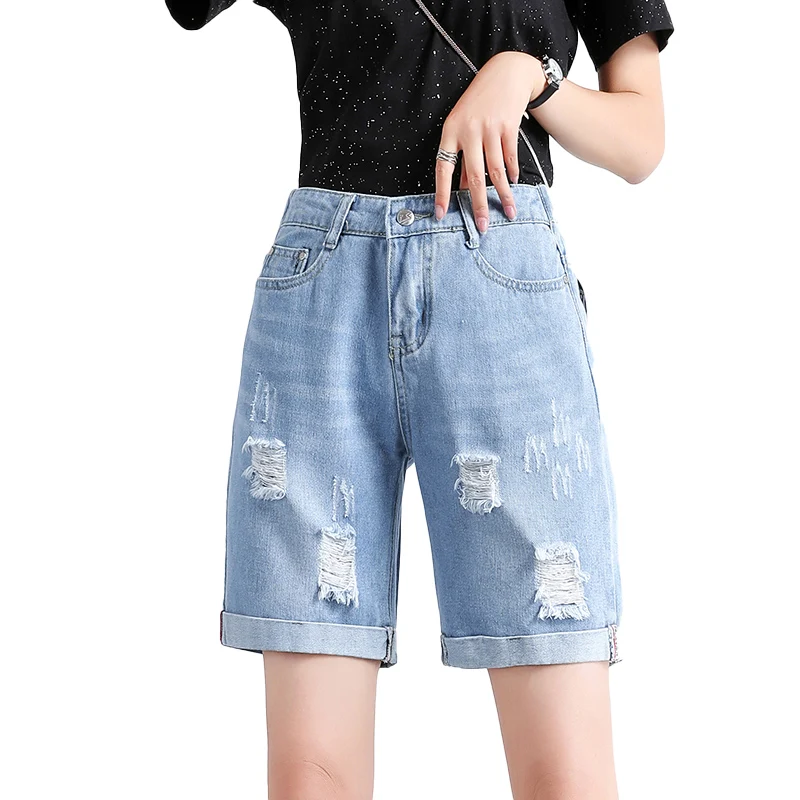 

Fashion Ripped Frayed Hole Denim Shorts Summer Women High Waist Jeans Hot Shorts Denim Shorts Summer Women High Waist Jeans