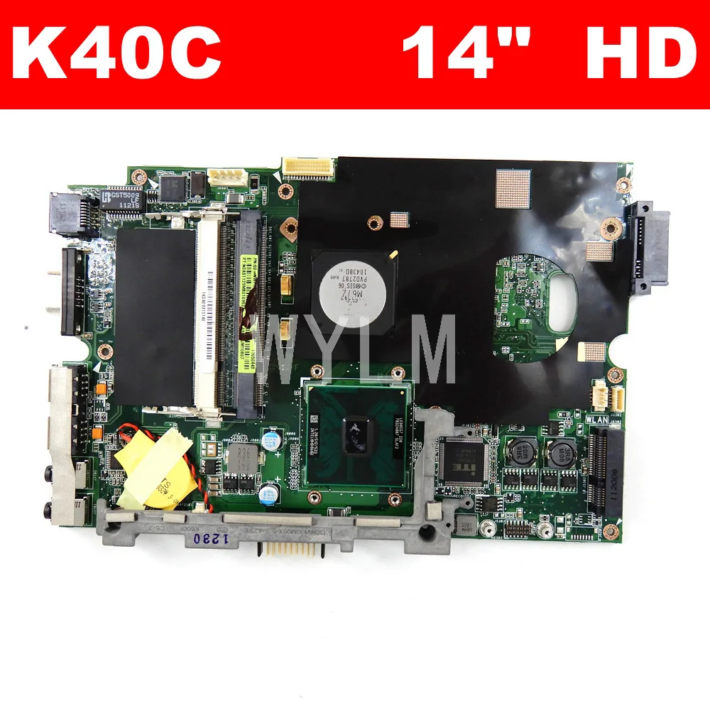 K40C материнская плата REV2.1 для ASUS K40 K50C X5DC ноутбука 100% тест Бесплатная