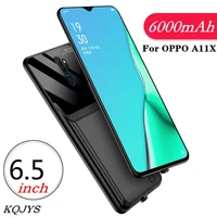 kqjys 6000mah extenal power bank smart charging cover for oppo a11x battery case portable battery charger cases for oppo a11x