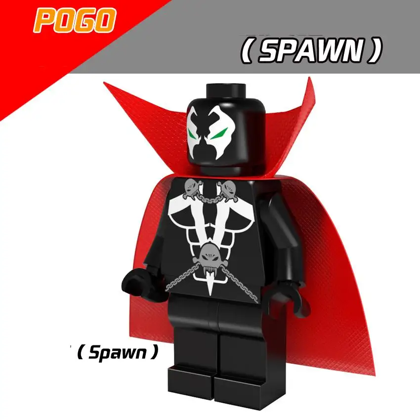 Распродажа пестрая накидка с красным плащом Al Simmons собрать супер героев модель