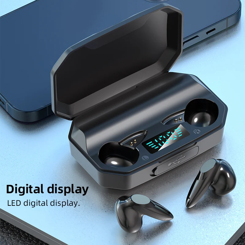 

TWS Bluetooth 5.0 Earphones Charging Box Wireless Headphone 9D Stereo Sports Waterproof Earbuds Headsets With Microphone