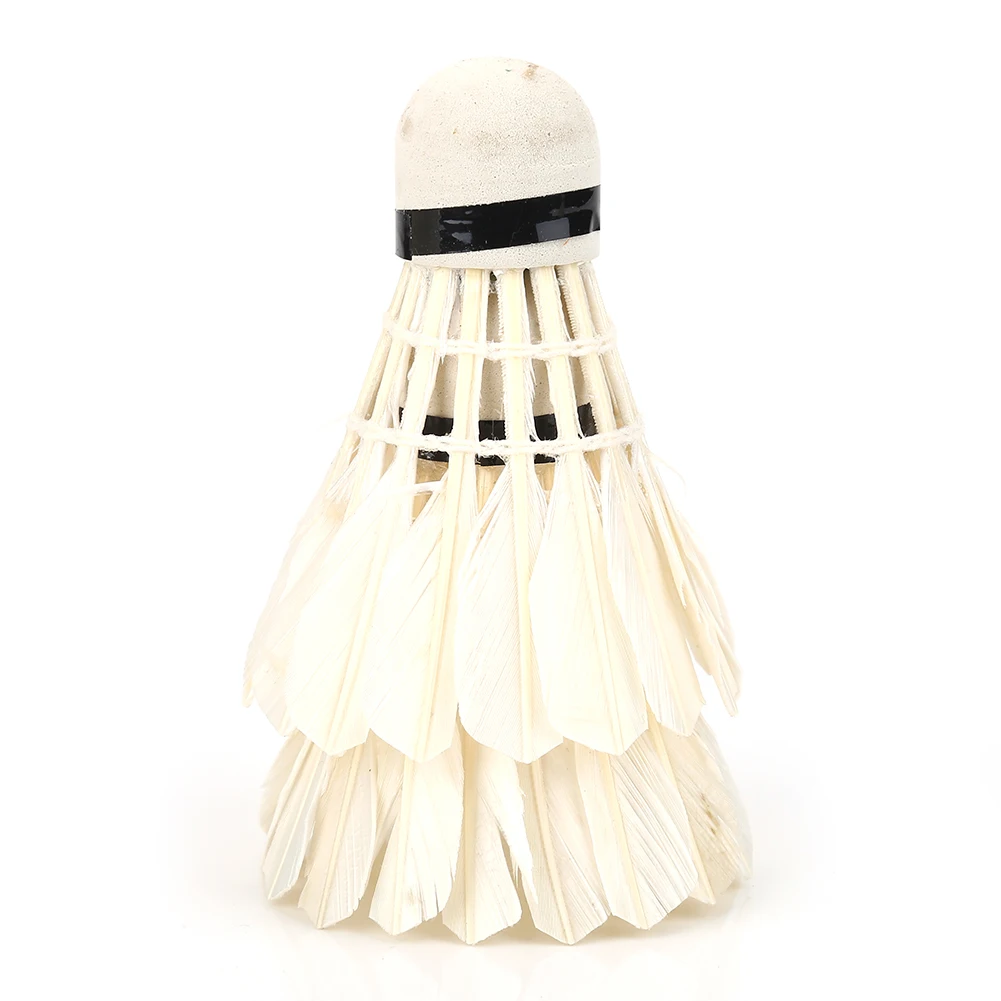 Профессиональные воланы для бадминтона 12 шт./лот шарики из белого гусиного пера