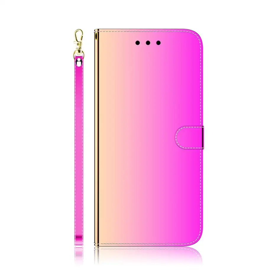 Зеркальный кожаный флип чехол для Samsung Galaxy S21 S10 S20 FE S9 Plus A10 A20 A30 A40 A50 A70 S A71 A51 M30S M10