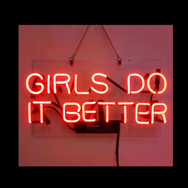 GIRLS DO IT BETTER Neon Sign Custom Handmade Real Glass Tube Store Home Bedroom Decoration Aesthetic Room Decor 14