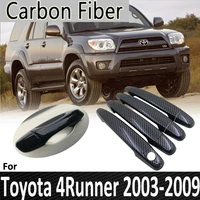 black carbon fiber for toyota 4runner hilux surf n210 2003 2004 2005 2006 2007 2008 2009 door handle cover car accessories