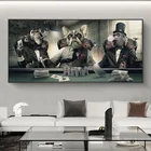 Современные курительные очки музыка хип-хоп обезьяна большой постер настенные художественные картины печать на холсте картина для гостиной украшение дома
