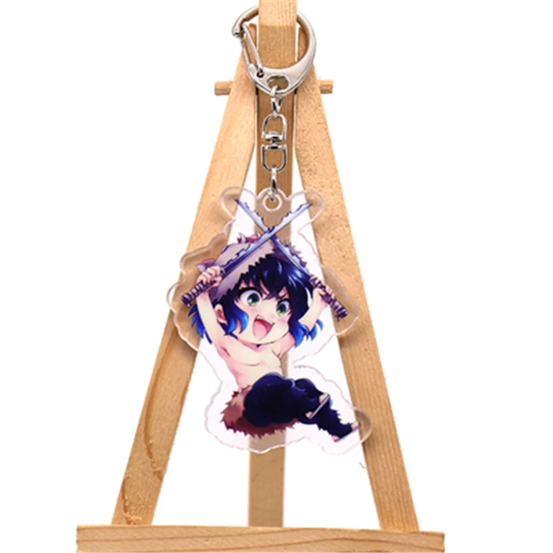 Anime Demon Slayer Kimetsu no Yaiba Kamado Tanjirou Cosplay Kamado Nezuko Acrylic lovely key chain keyring prop Keychain