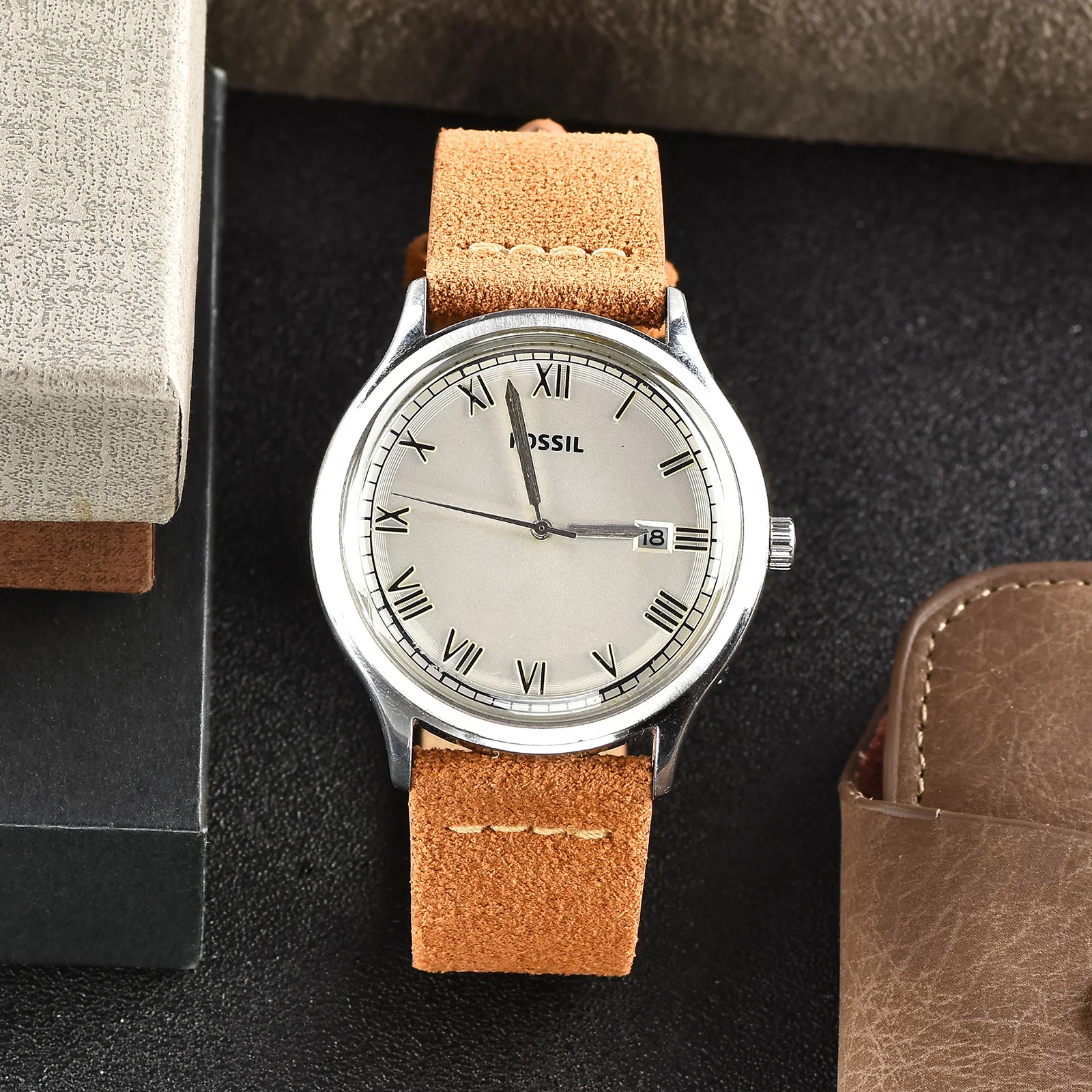 BEAFIRY Watch Band 18mm 20mm 22mm Suede Calfskin Leather Strap Watchband for huawei fossil Men Women Brown Black Grey White Blue