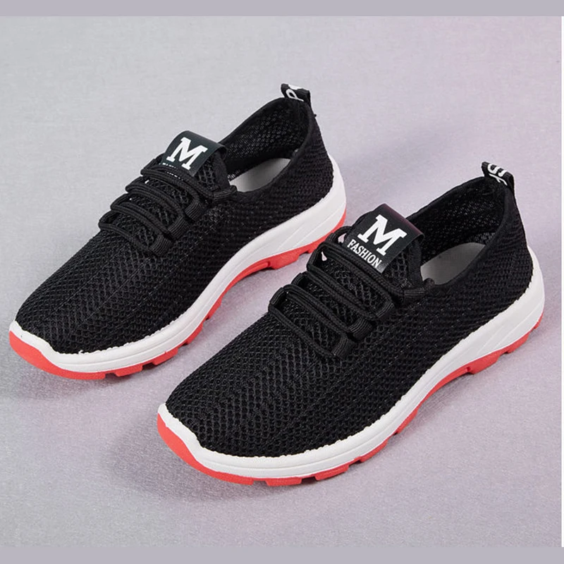 

Trend Portable Wearproof Casual Shoes 2021 Fashion Women Vulcanized Shoes Breathable Leisure Laides Nonslip Sneakers Wholesale