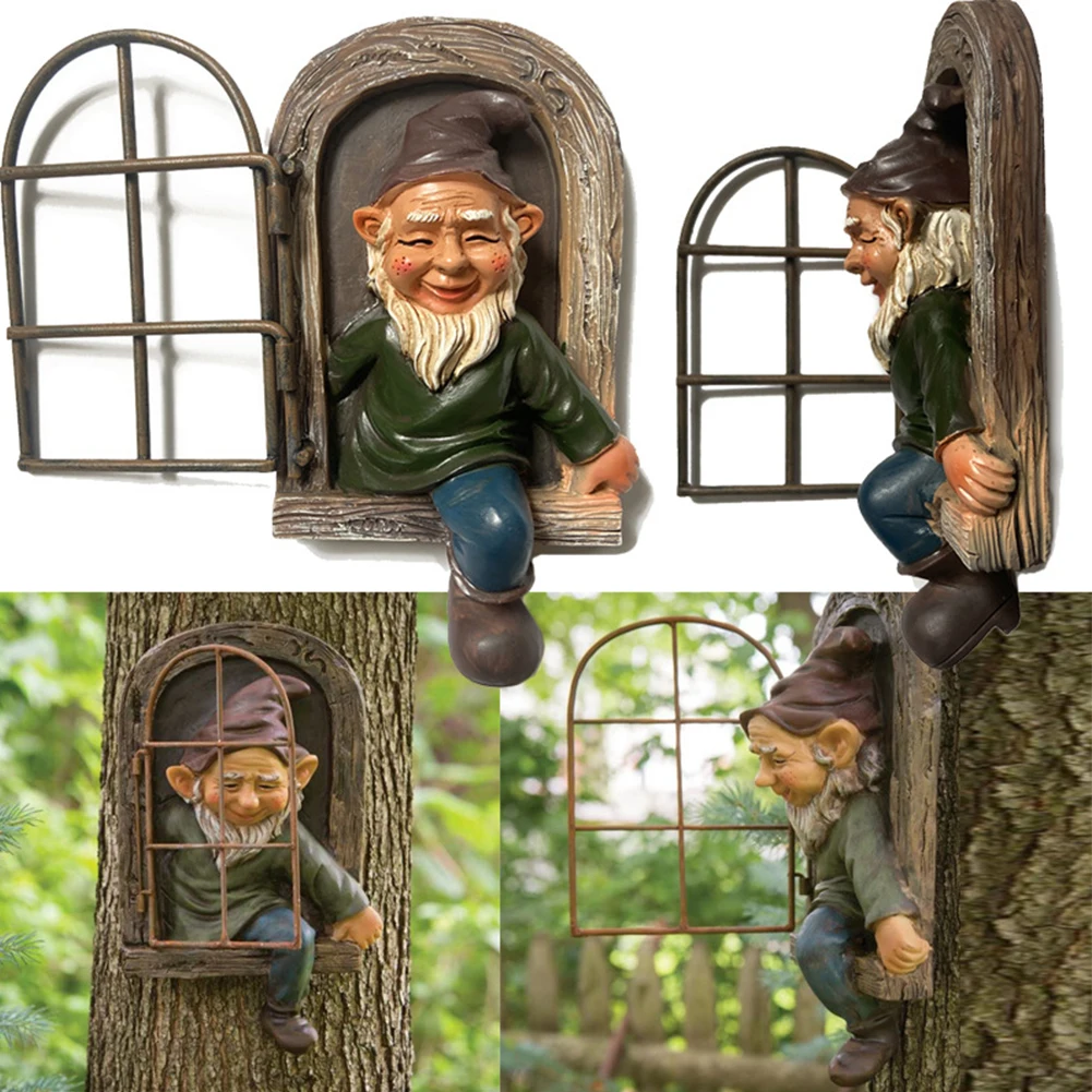 

Resin Naughty Garden Gnome Garden Funny Statue Christmas Dress Up Garden Decoration Resin Gnome Christmas Resin Gnome New Hogard