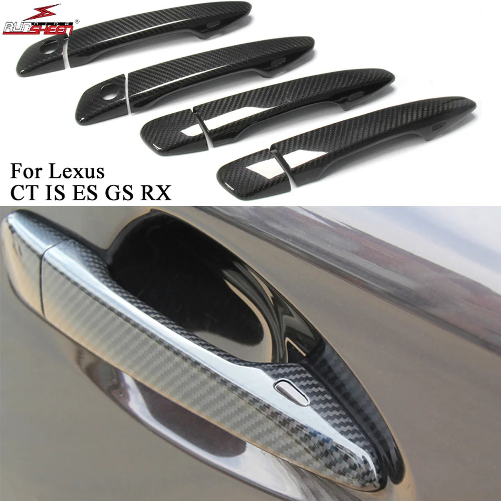 Автомобильные аксессуары для Lexus CT IS ES GS RX 350 300 450h крышка ручки из углеродного