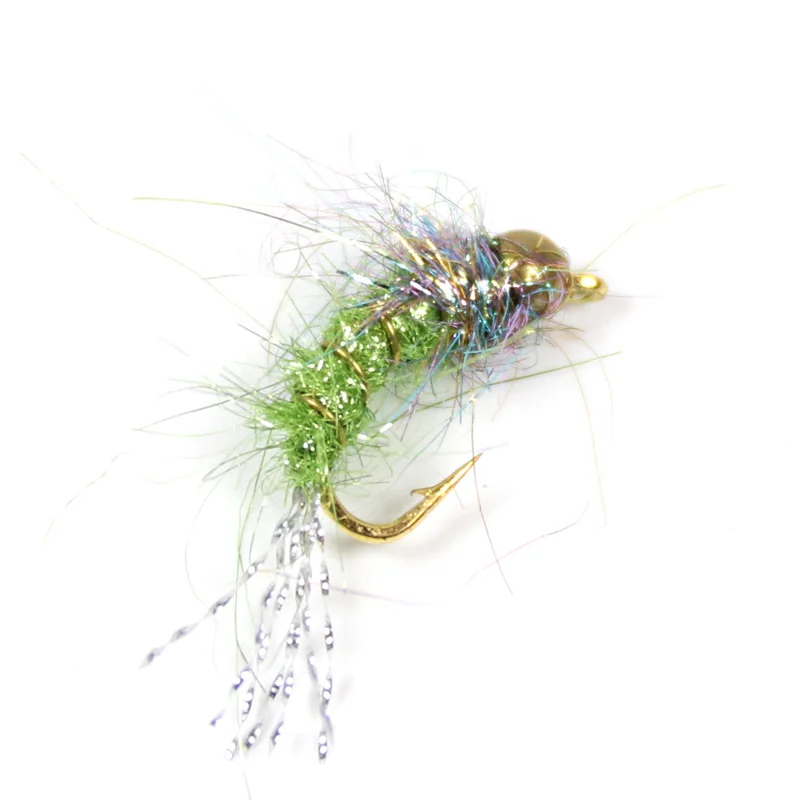 12 шт #12 рыболовные крючки в виде мухи для ловли форели приманки BeadHead Nymphs розовый