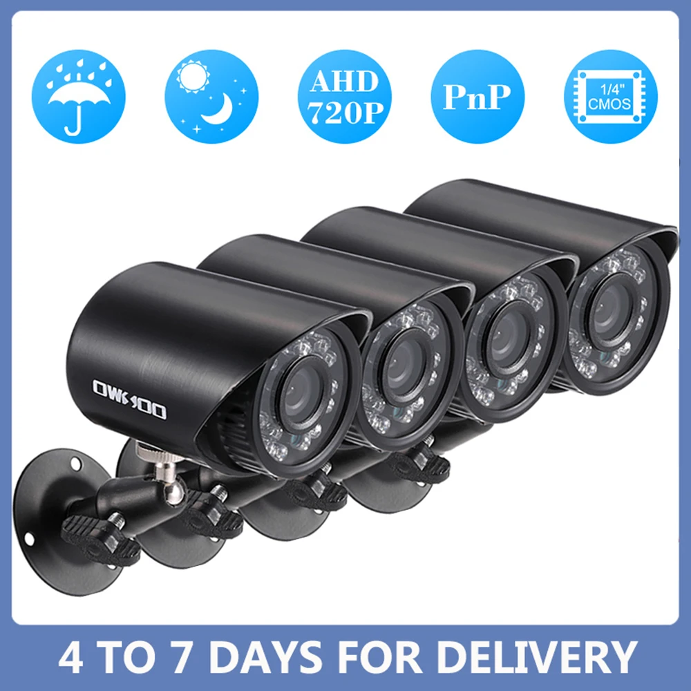 OWSOO 720P IR CUT Открытый 4 шт головной производитель и производство по Камера IP
