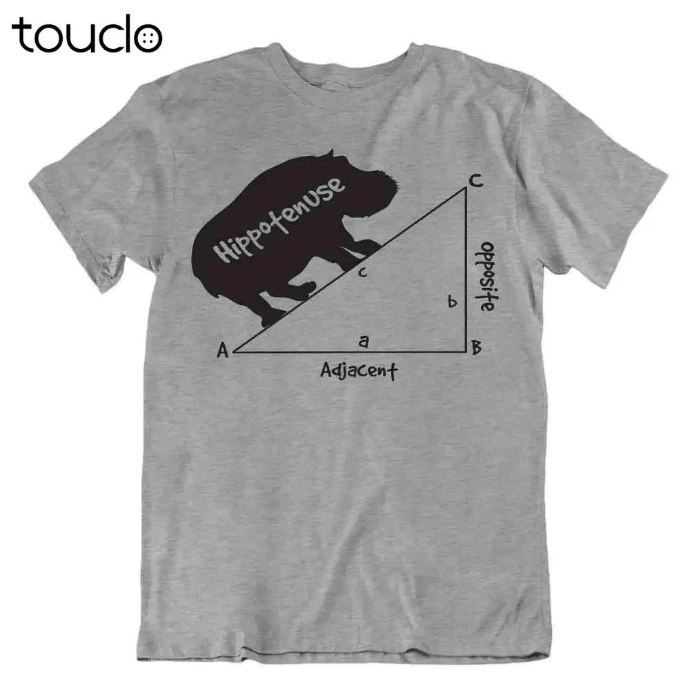 

Geometry Hippotenuse Triangle Math Comic Joke T-Shirt Tee Geometry Math Shirt