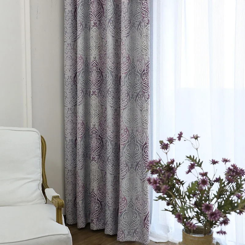 

Spot Special Vintage Printed Curtain Bedroom Study Living Room Baroque Shade Sun Curtain Fabric