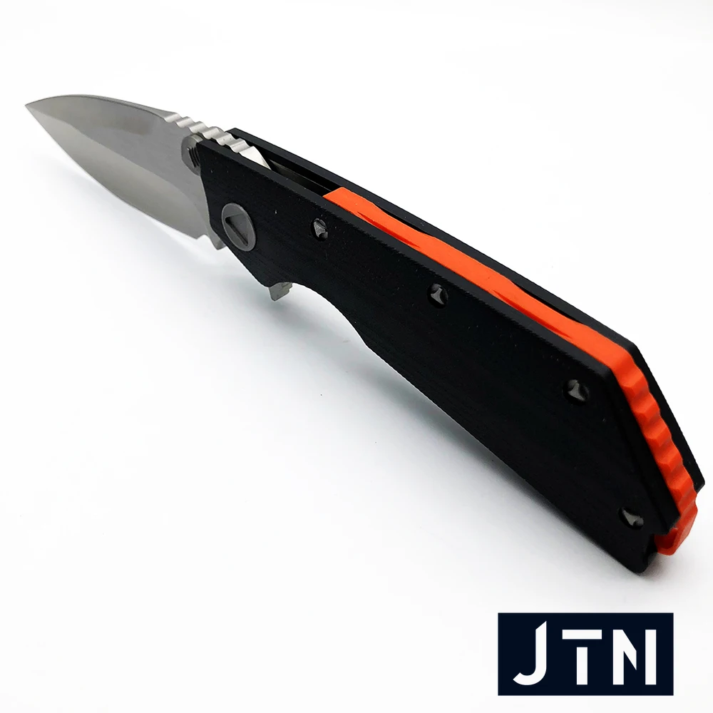 Складной нож JTN DOC 9Cr18Mov тактический карманный Клинок с рукояткой из G10 подшипником