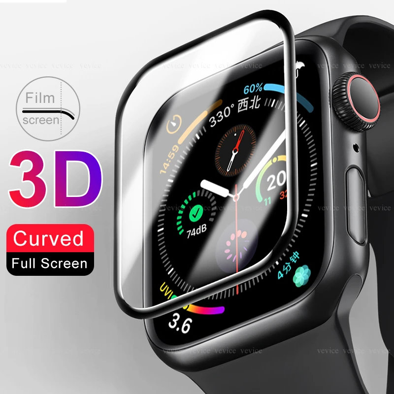 Закаленное стекло 9H для Apple Watch 3 2 1 38 мм 42 защитная пленка экрана прозрачное полное