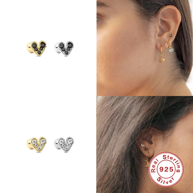 ROXI 1 шт. милые девушки с цветами и кристаллами в форме сердца круглые серьги