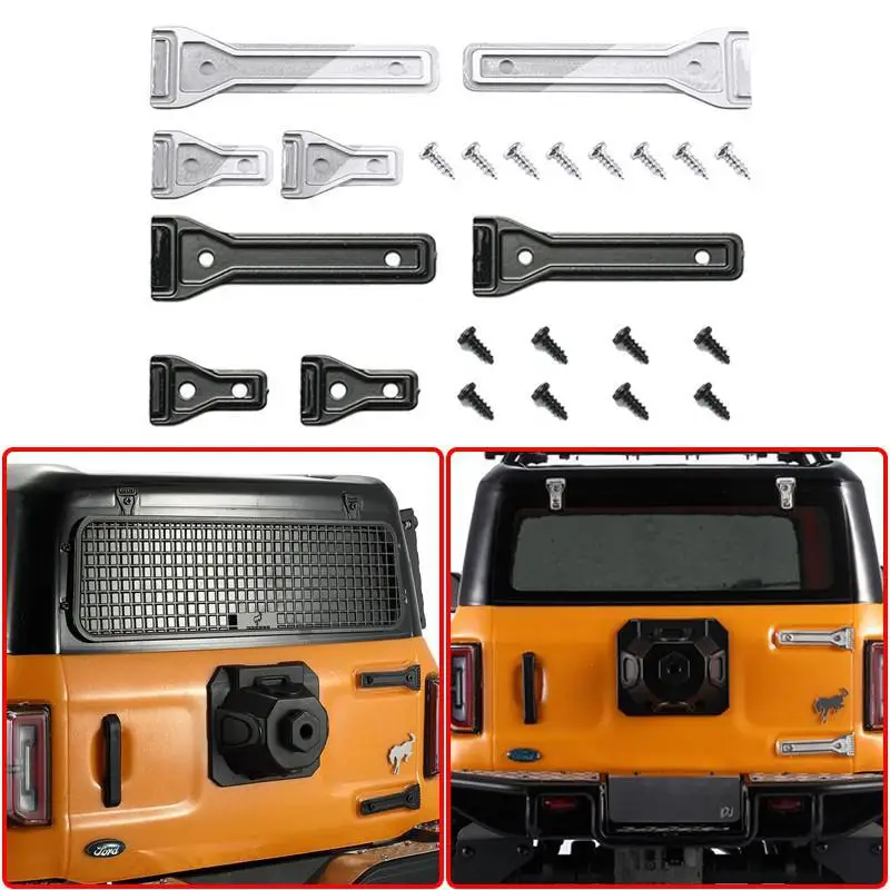 Toprc Trax для Φ Бронко Серебряный/черный металлический дверной шарнир 1/10rc автомобильные детали