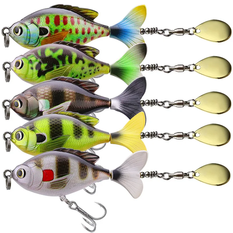 Вращающийся пропеллер 16 5 г/6 см трактор плавающие рыболовные приманки блесна