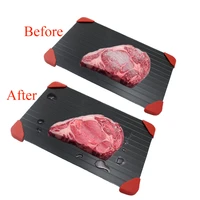 magic fast defrost tray metal plate defrosting tray safe fast thawing meat fish sea food kitchen cook gadget tool 0 2cm0