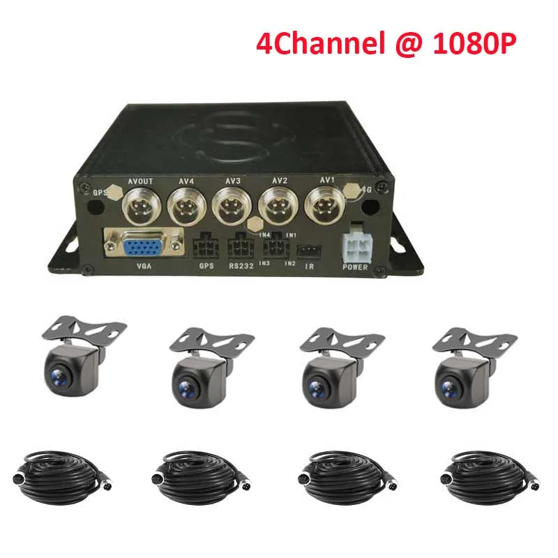 Автомобиль такси DVR видео рекордер CCTV 4CH камера система для школьного автобуса